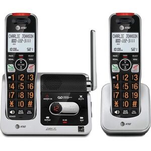 AT&T BL102-2 DECT 6.0 2-Handset Cordless Phone Caller‎ ID Announcer Intercom